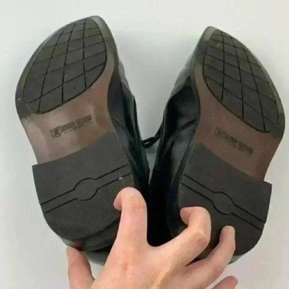 Stacy Adams men’s oxford sz 10 wide black leather - Picture 5 of 8